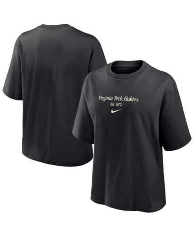 Футболка Nike Women's Virginia Tech Hokies Boxy, черная