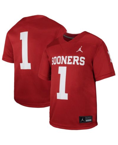 Jordan Реплика джерси Oklahoma Sooners, для мальчиков и девочек, Crimson