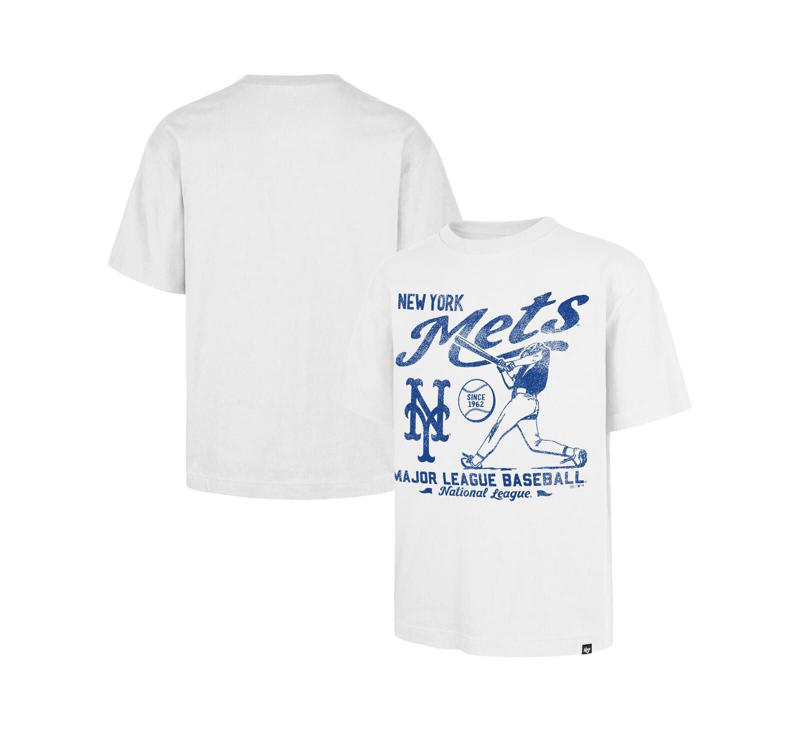 Мужская футболка '47 Brand White New York Mets Regional Batter Foundation