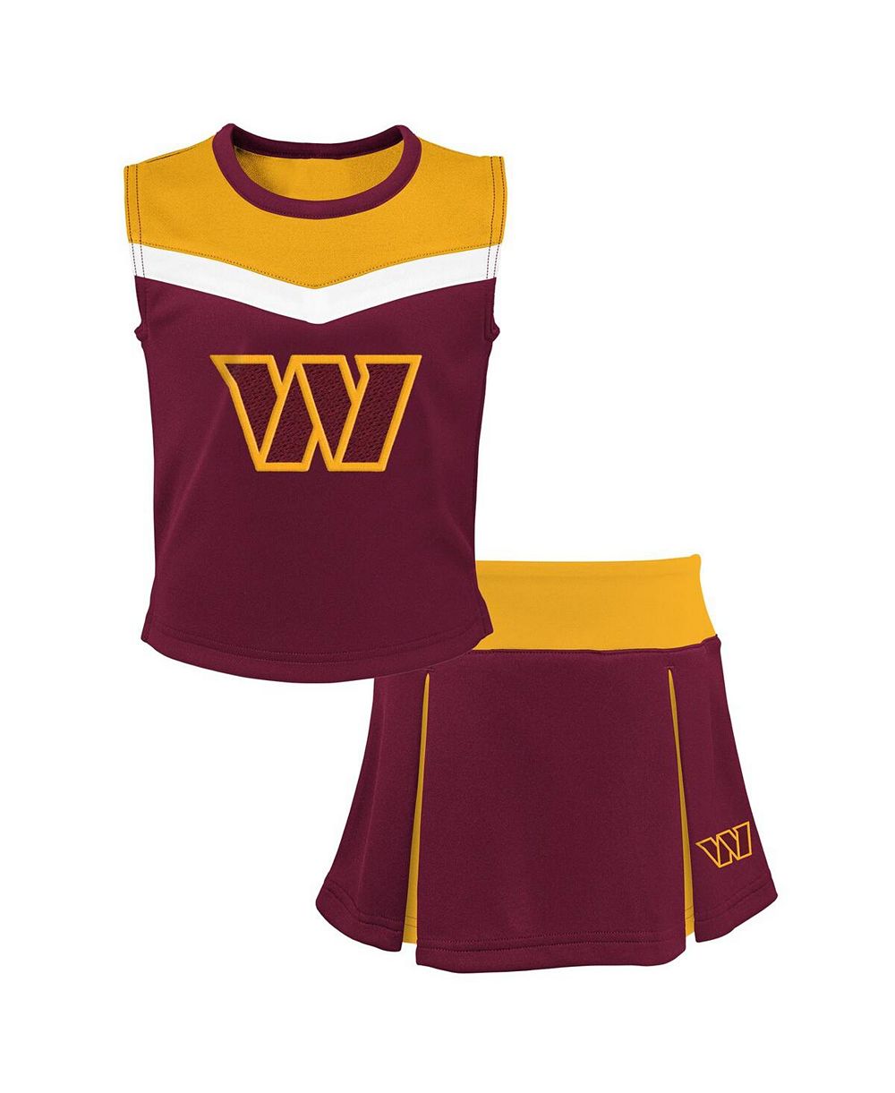 Детский набор Outerstuff Washington Commanders Spirit Cheerleader, бордовый (2 шт.)