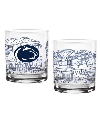 Indigo Falls Penn State Nittany Lions Two-Pack 14oz. Campus Line Art Glass