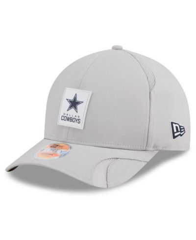 New Era Men's Gray Dallas Cowboys 2025 Sideline M-Crown 9FORTY Adjustable Hat