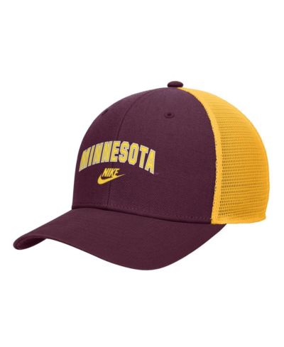 Nike мужская темно-бордовая кепка Minnesota Golden Gophers Vintage Arch Rise Performance Trucker регулируемая