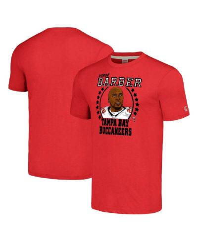 Мужская футболка Homage Ronde Barber Heathered Red Tampa Bay Buccaneers Tri-Blend