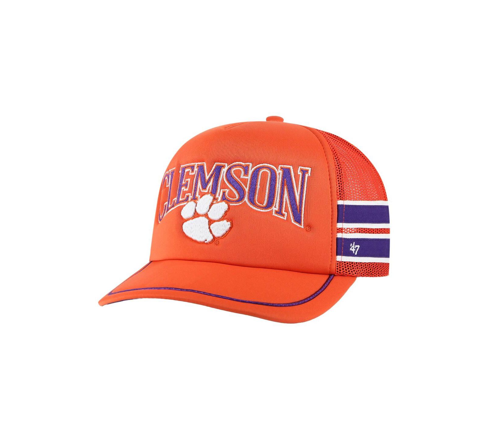 '47 Brand Men's Orange Clemson Tigers Sideband Trucker Adjustable Hat кепка мужская