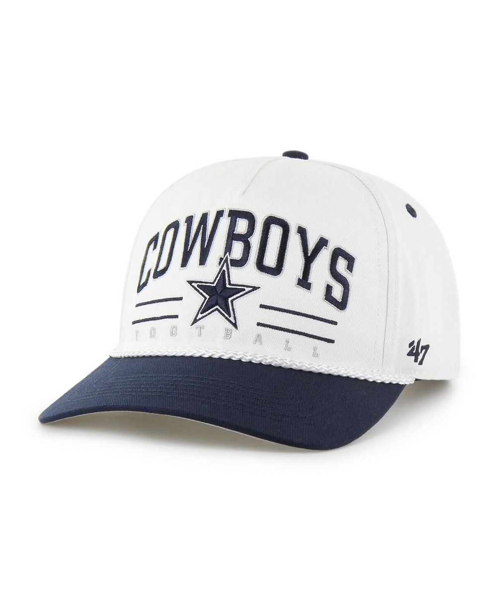 '47 Мужская белая кепка Dallas Cowboys Roscoe Two-Toned Hitch регулируемая