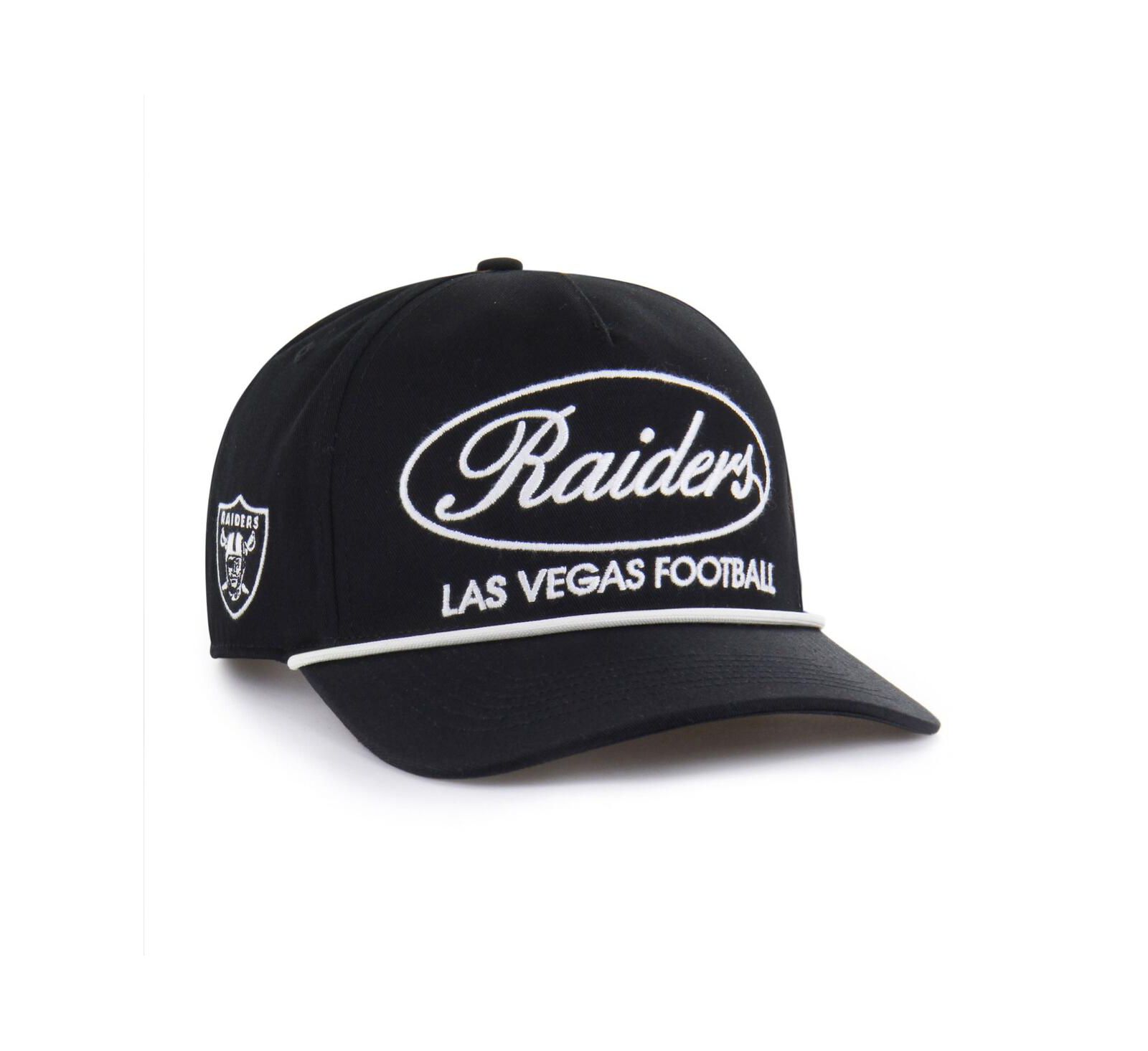 Мужская регулируемая кепка '47 Brand Black Las Vegas Raiders Foundational Hitch
