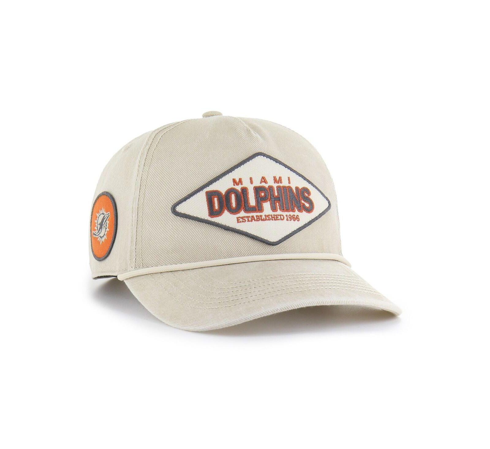 '47 Brand Men's Khaki Miami Dolphins Cairn Hitch Adjustable Hat