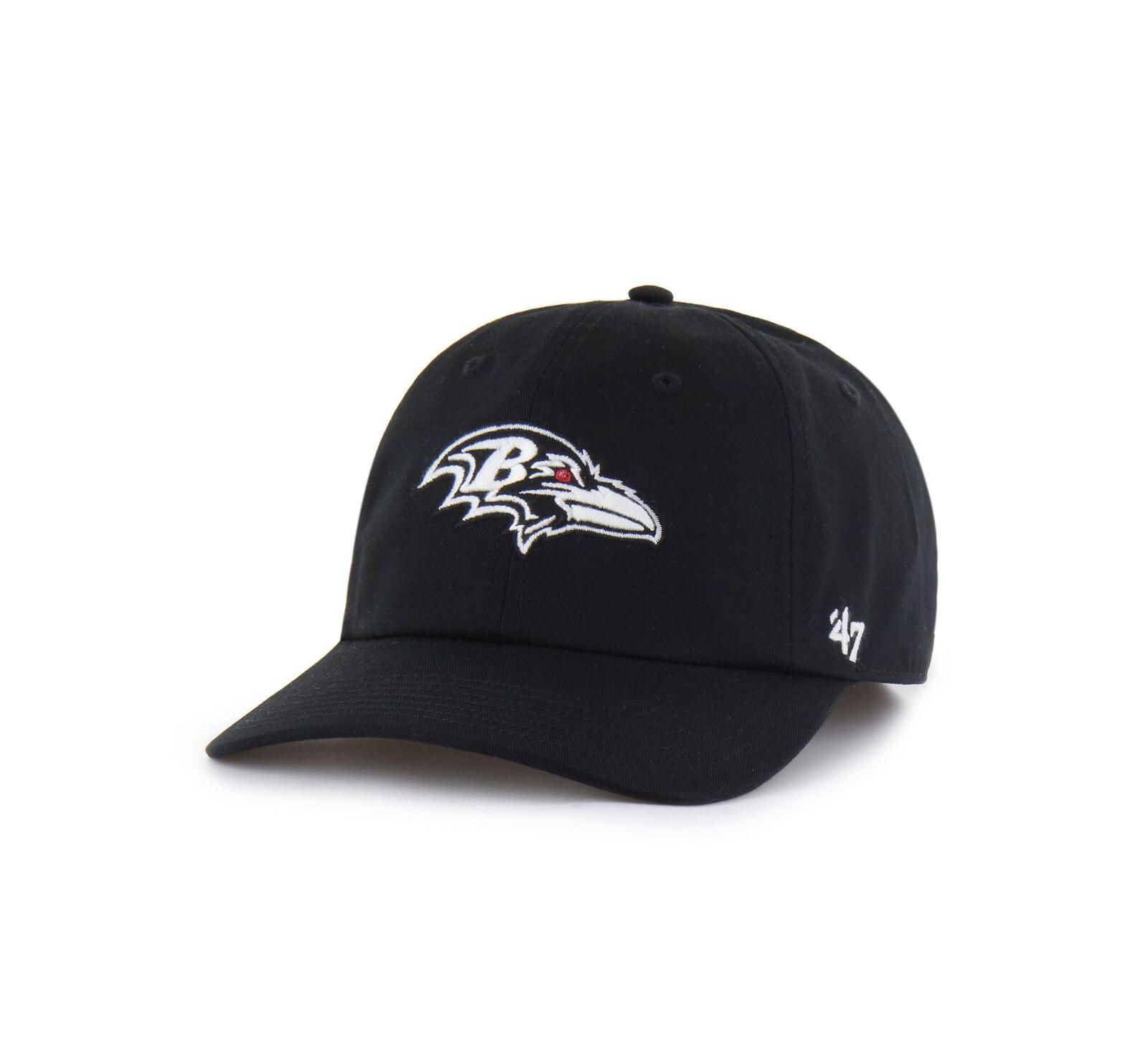 Кепка '47 Brand Men's Black Baltimore Ravens Foundational Franchise Fitted