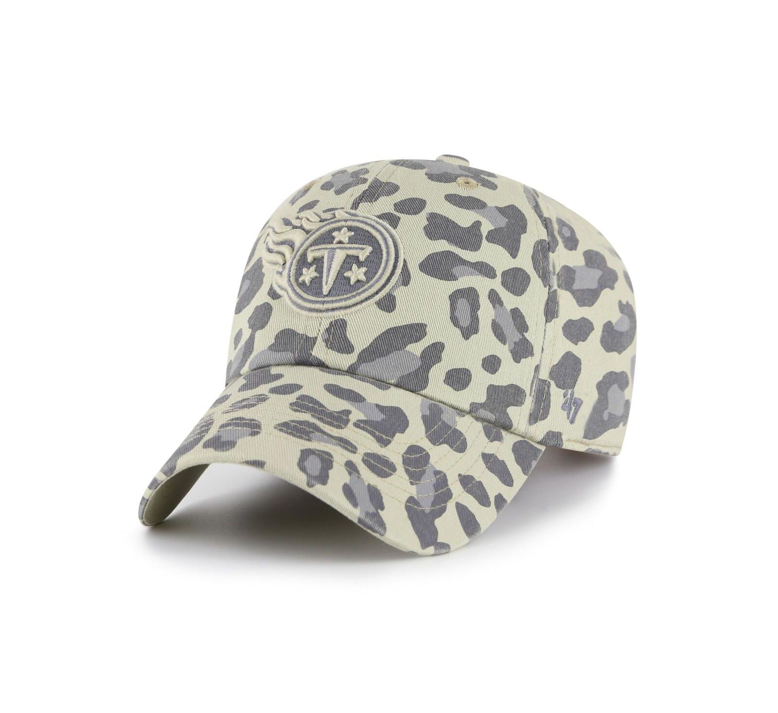 Женская бейсболка '47 Brand Gray Tennessee Titans Bagheera Clean Up Adjustable