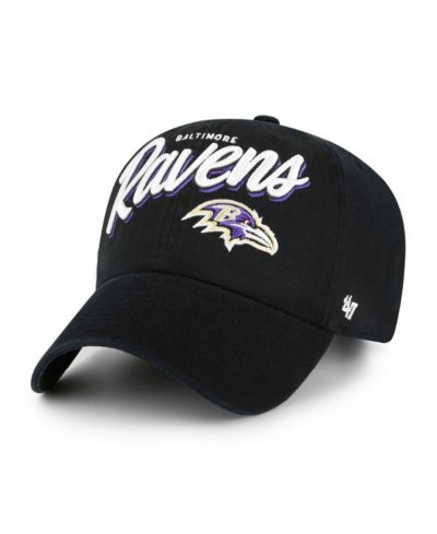 '47 Brand Women's Black Baltimore Ravens Ariana Clean Up Adjustable Hat
