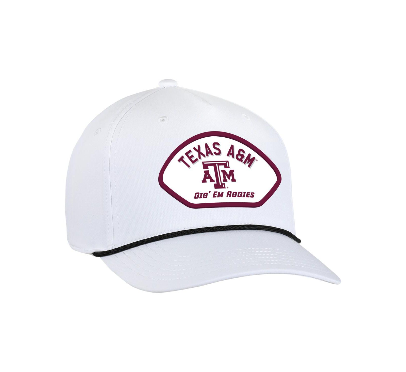 Ahead Men's White Texas A&M Aggies Alto Rope Adjustable Hat