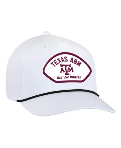 Мужская регулируемая кепка Ahead Texas A&M Aggies Alto Rope, белая