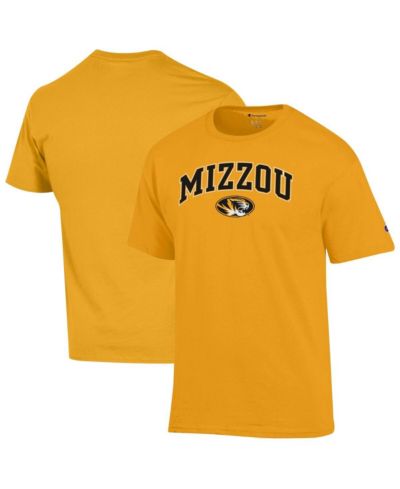 Champion Men's Gold Missouri Tigers Arch Over Logo T-Shirt