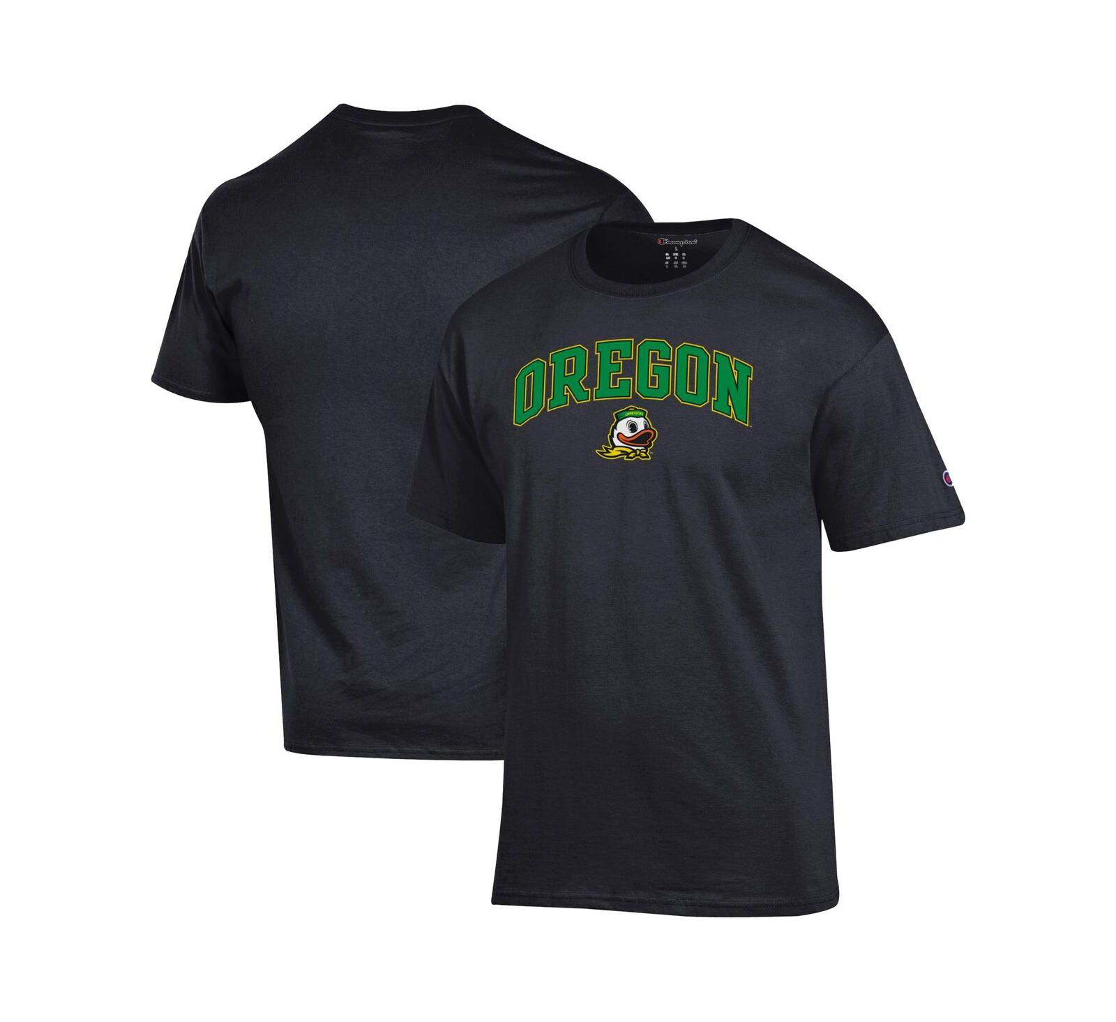 Champion Men's Black Oregon Ducks Arched Logo T-Shirt