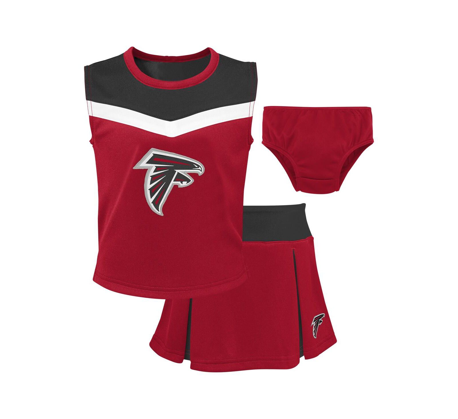 Детский костюм Outerstuff Girls Preschool 2-Piece Red Atlanta Falcons Cheerleader Set