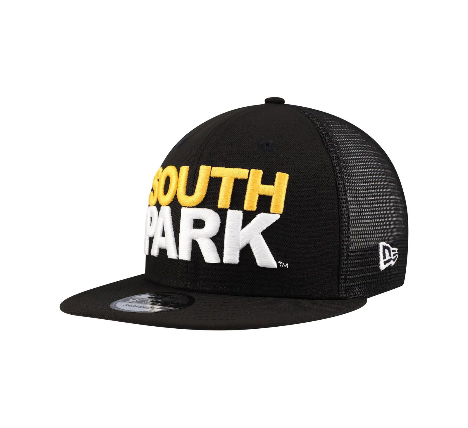 New Era Men's Black South Park 9FIFTY Snapback Trucker Hat