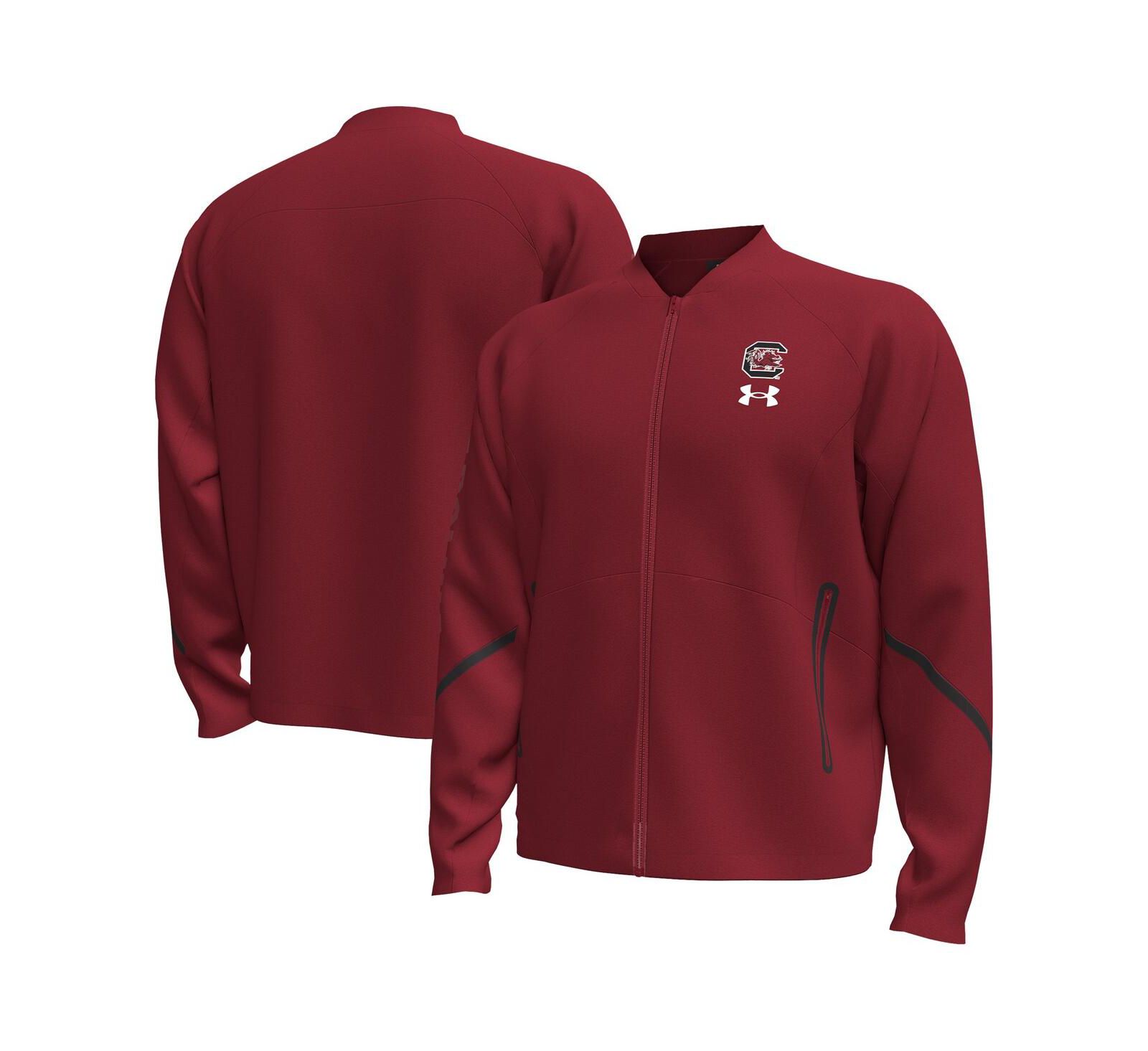 Under Armour Men's Garnet South Carolina Gamecocks Unstoppable Full-Zip Bomber Jacket