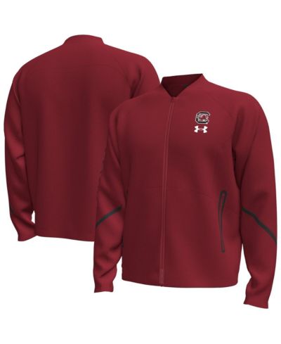 Under Armour Men's Garnet South Carolina Gamecocks Unstoppable Full-Zip Bomber Jacket