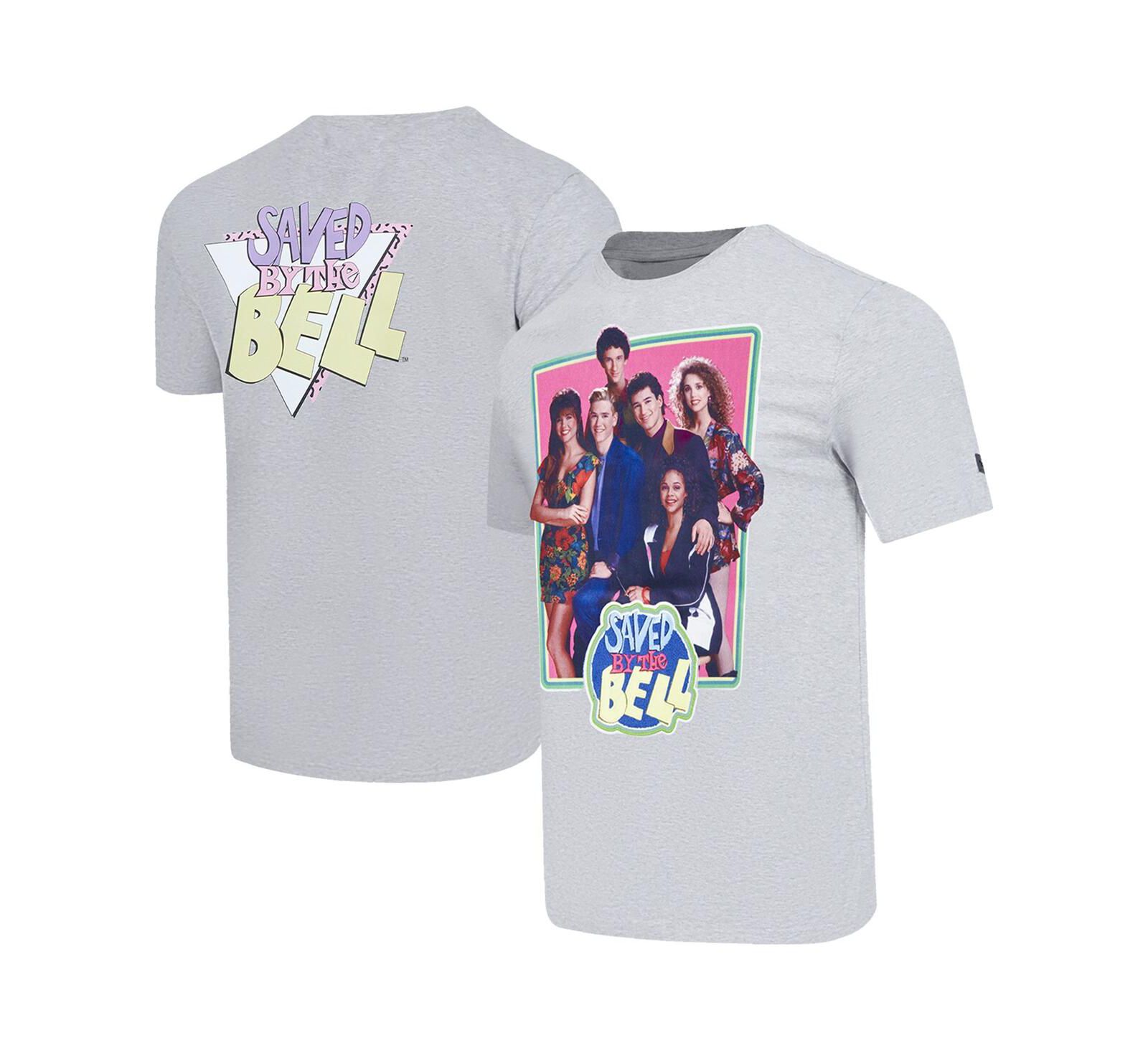Мужская футболка Freeze Max Heather Gray Saved by the Bell Cast Photo
