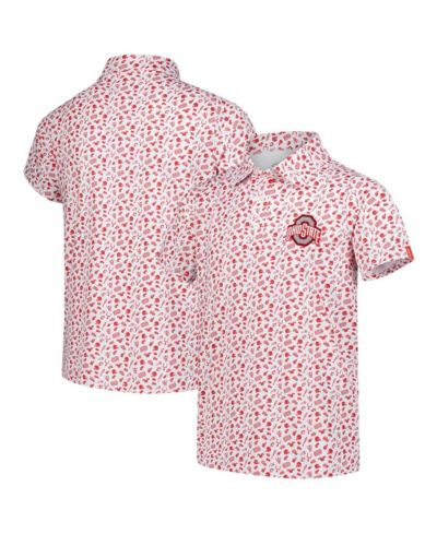 Поло Garb с принтом Ohio State Buckeyes для мальчиков и девочек