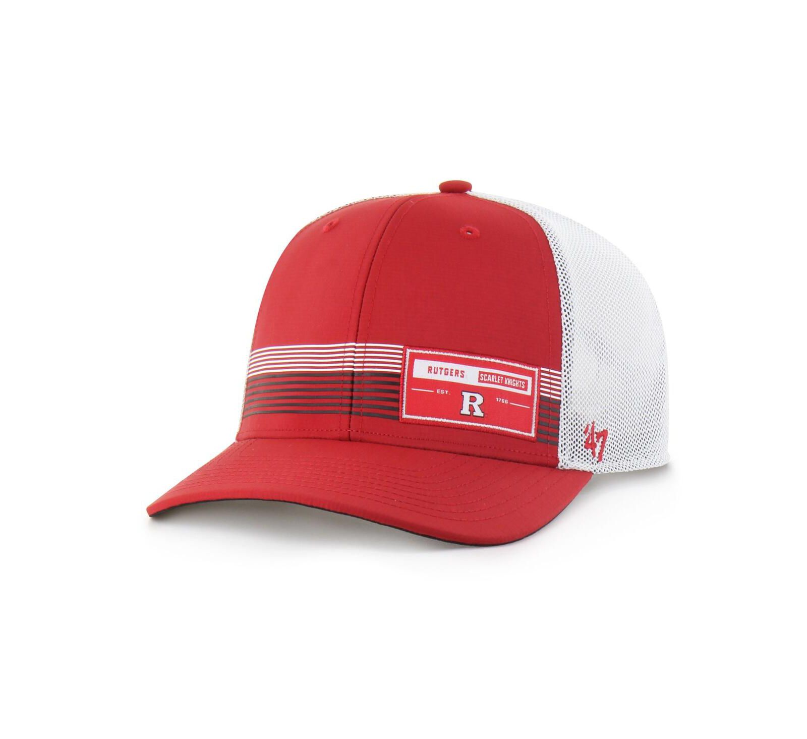 '47 Brand Men's Scarlet Rutgers Scarlet Knights Rangefinder Brrr Trucker Adjustable Hat
