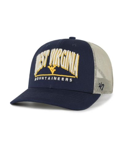 Мужская кепка '47 Brand West Virginia Mountaineers Arid, регулируемая тракер-кепка, темно-синяя
