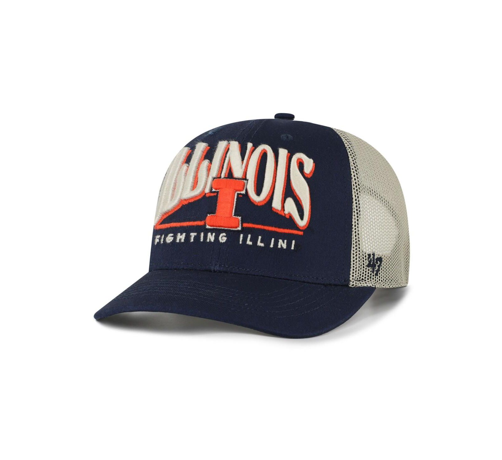 '47 Brand мужская кепка Trucker регулируемая, Illinois Fighting Illini Arid, темно-синяя