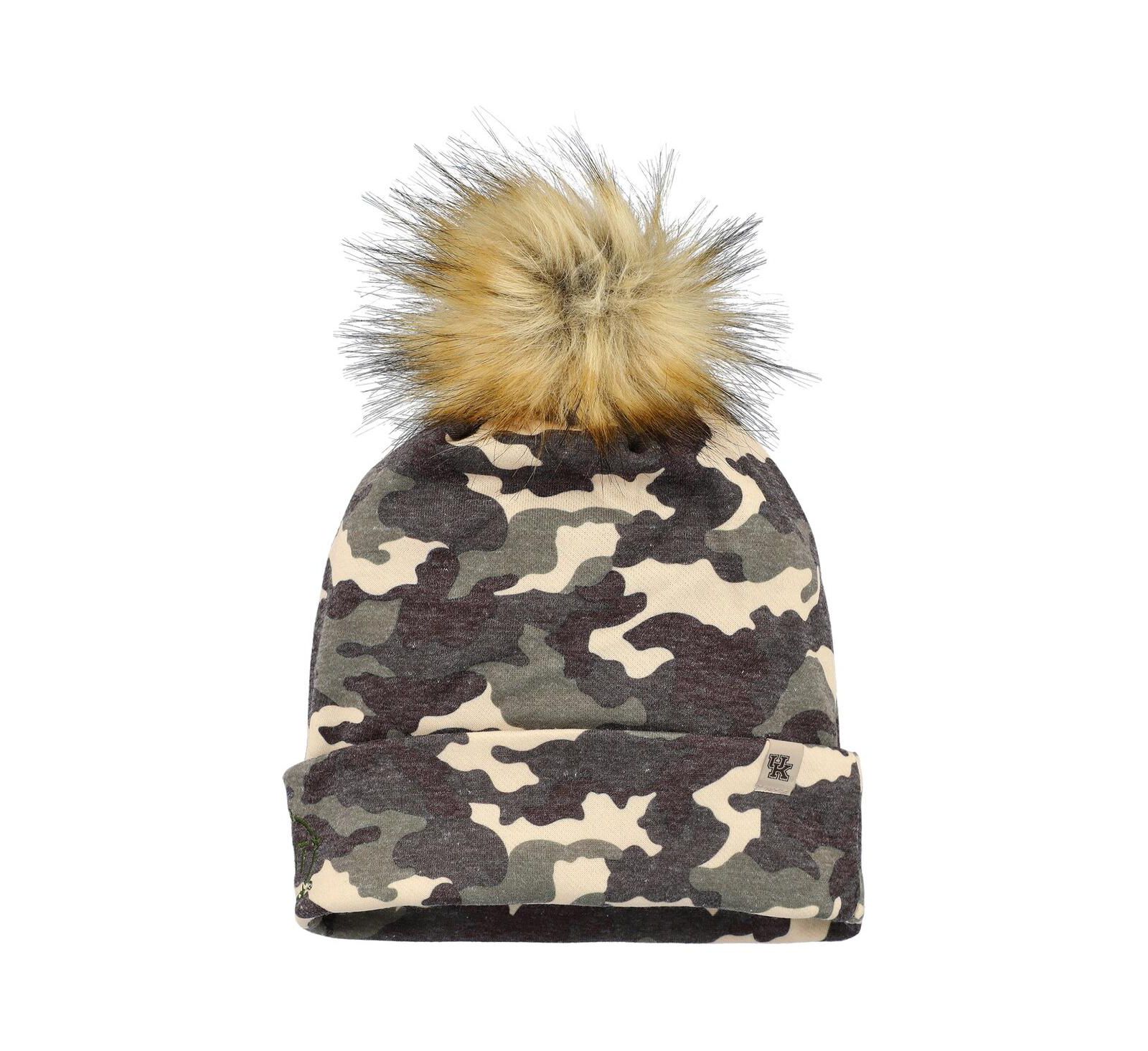 Шапка Top of the World Men's Camo Kentucky Wildcats OHT Military Appreciation Cuffed Pom Knit