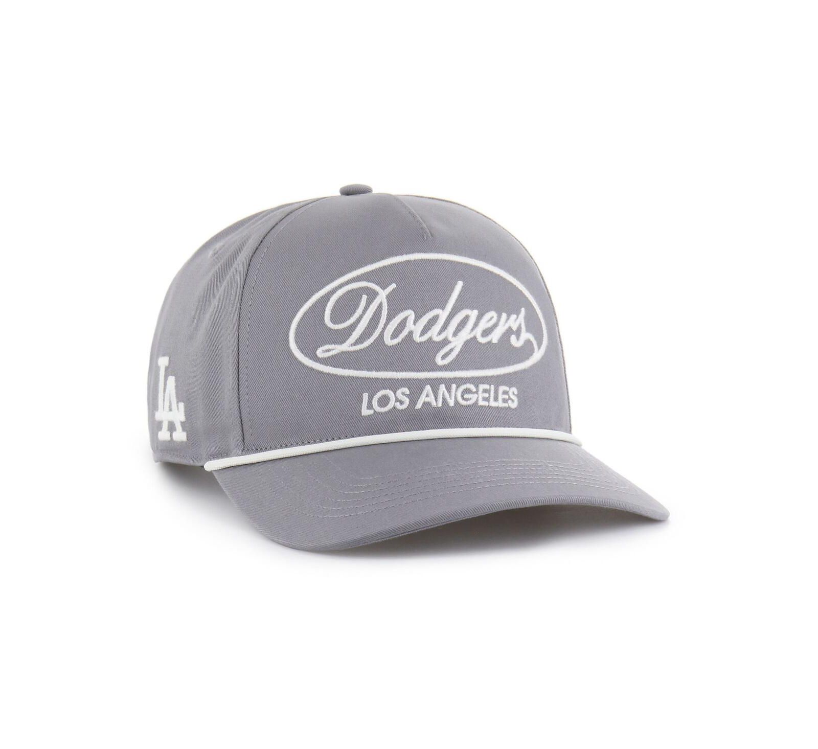 '47 Brand Мужская серая регулируемая кепка Los Angeles Dodgers Foundational Hitch