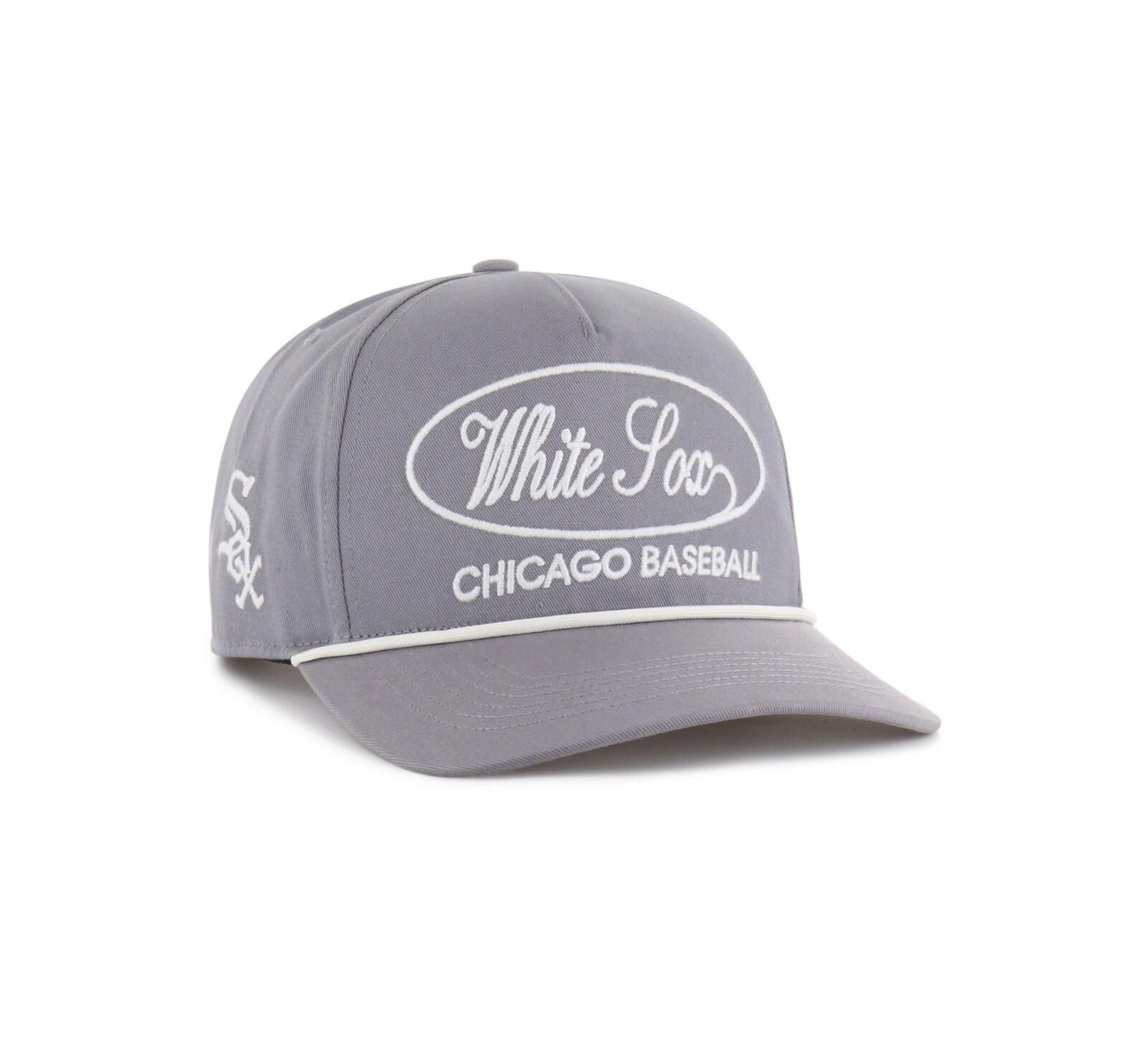 Мужская бейсболка '47 Brand Gray Chicago White Sox Foundational Hitch Adjustable