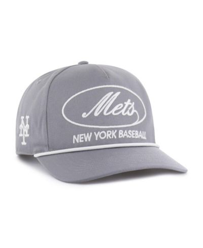 Мужская регулируемая кепка '47 Brand Gray New York Mets Foundational Hitch