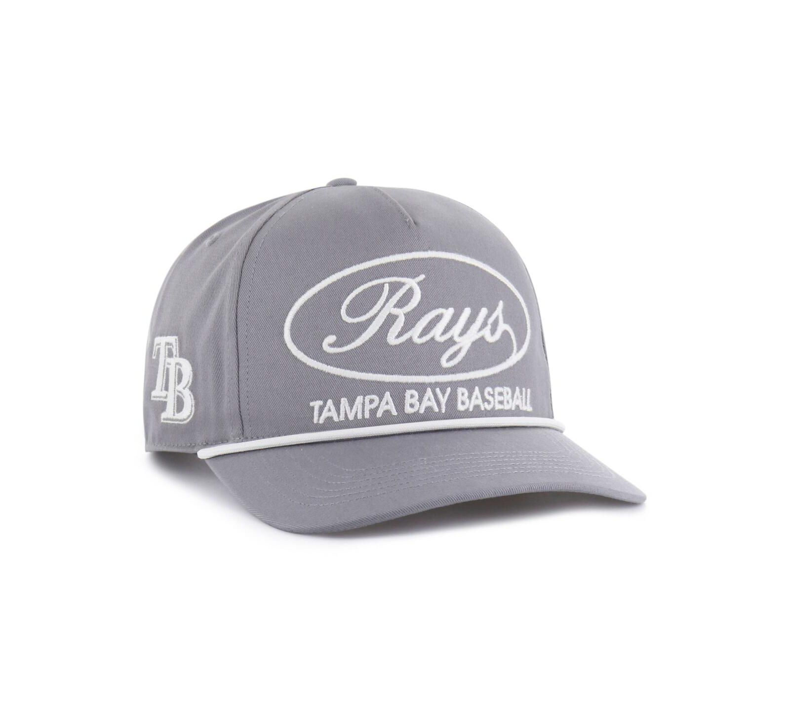 Мужская регулируемая кепка '47 Brand Tampa Bay Rays Foundational Hitch, серая