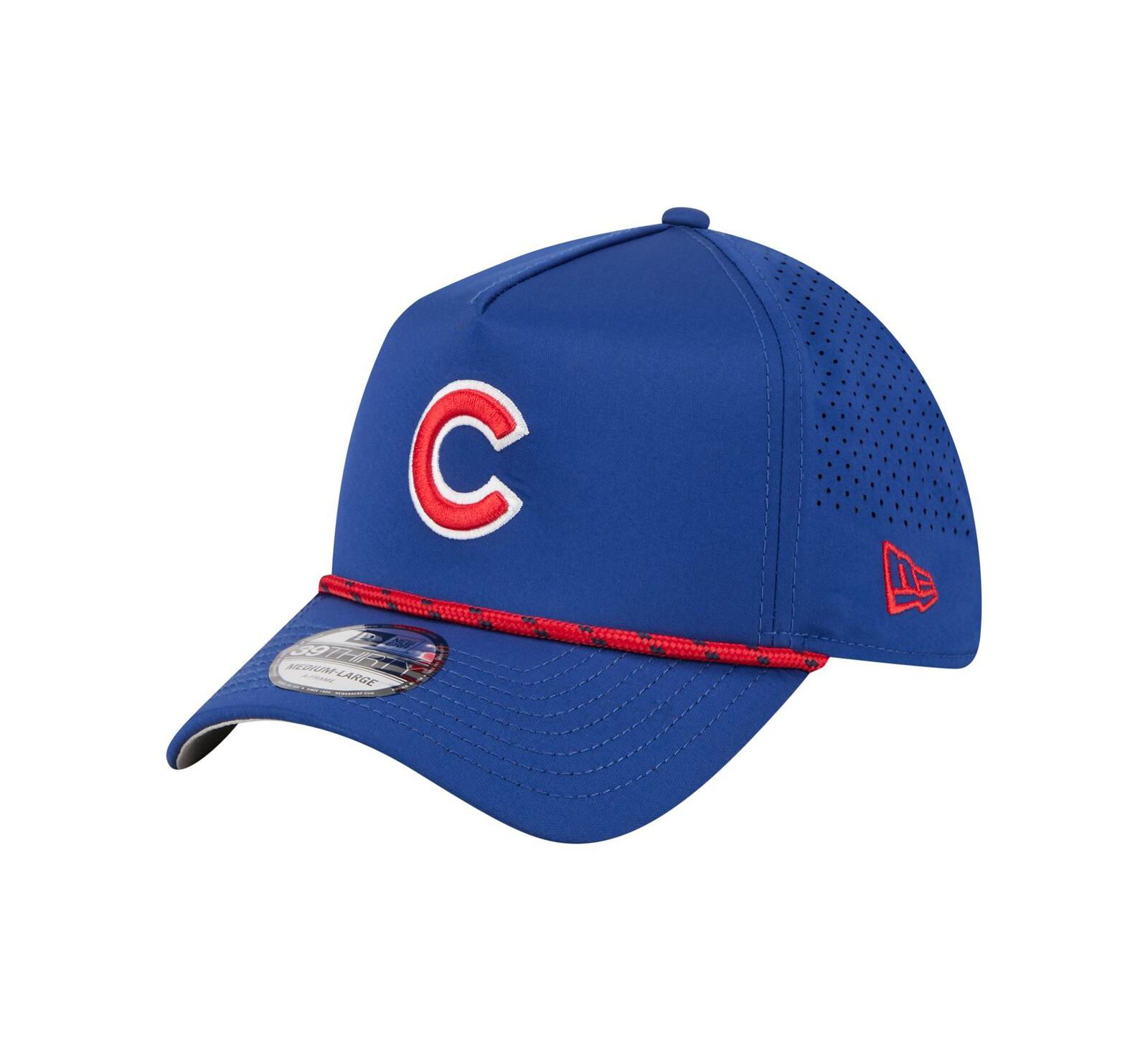 New Era Мужская кепка Chicago Cubs 39THIRTY A-Frame Perforated Flex королевского синего цвета