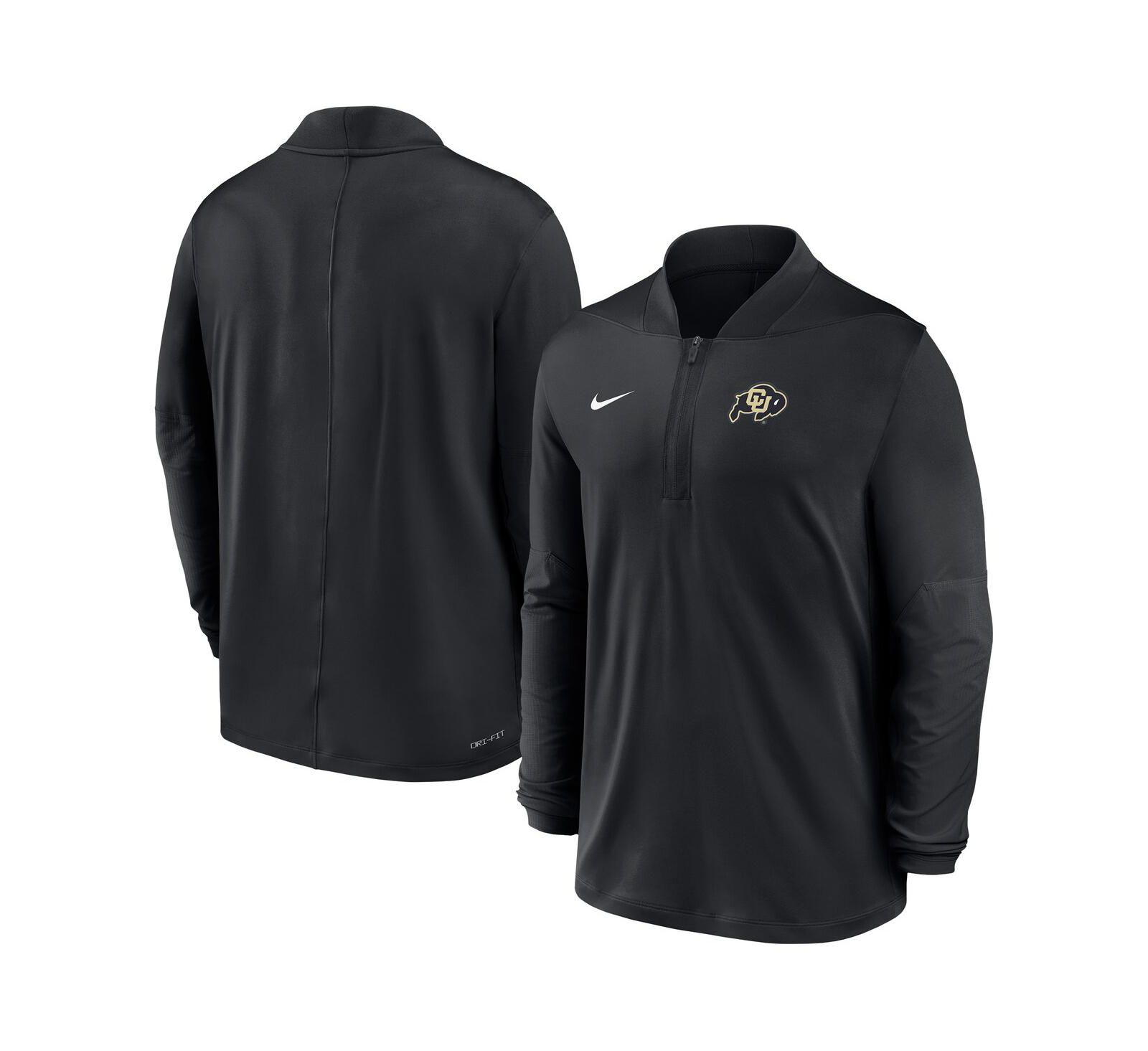 Nike Men's Black Colorado Buffaloes Dri-FIT Half-Zip Pullover Hoodie