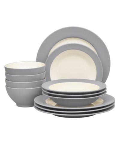 Noritake Colorwave  Rim 12-Piece Dinnerware Set