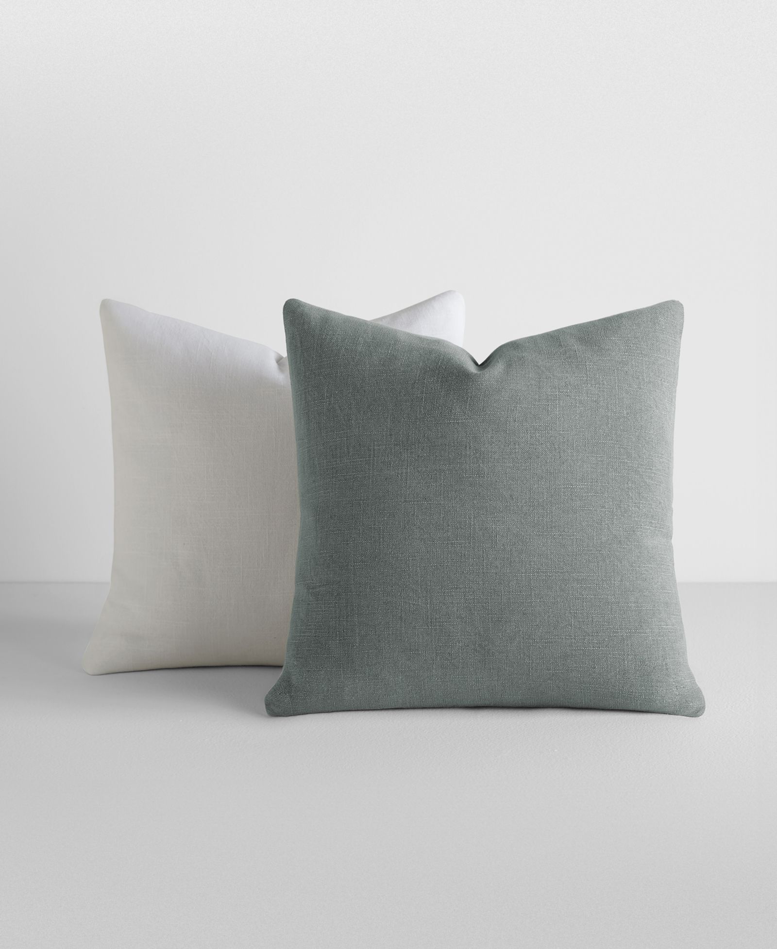 ienjoy Home Stone Washed and Distressed Cotton Solid 2-Pack Décor Pillows, 20" x 20"