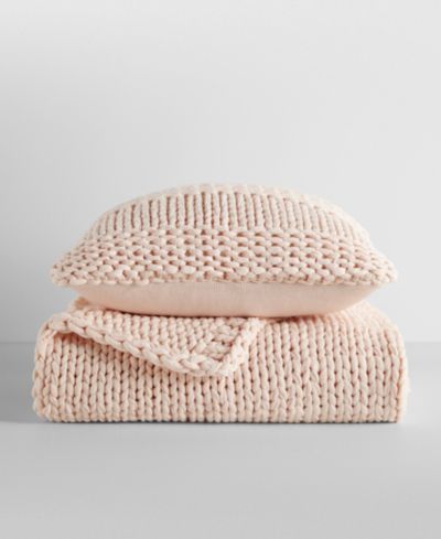 ienjoy Home Chunky Blanket and Decorative Pillow Set, 21" x 21"
