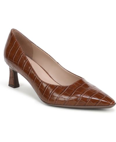 Tea Brown Croco Faux Leather