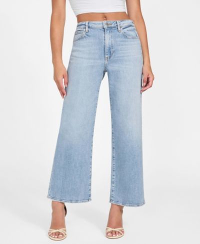 GUESS Women's Wide Leg High Rise Pants