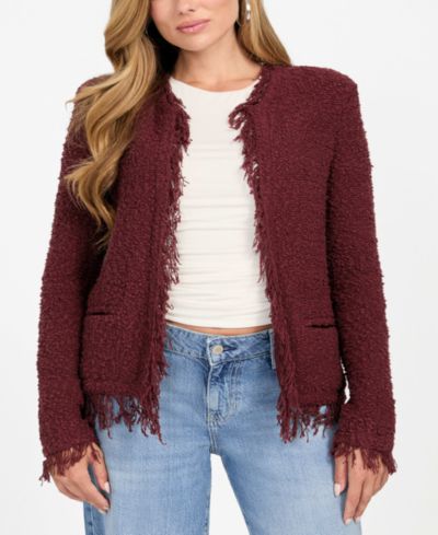 GUESS Women's Kaesi Boucle Jacket