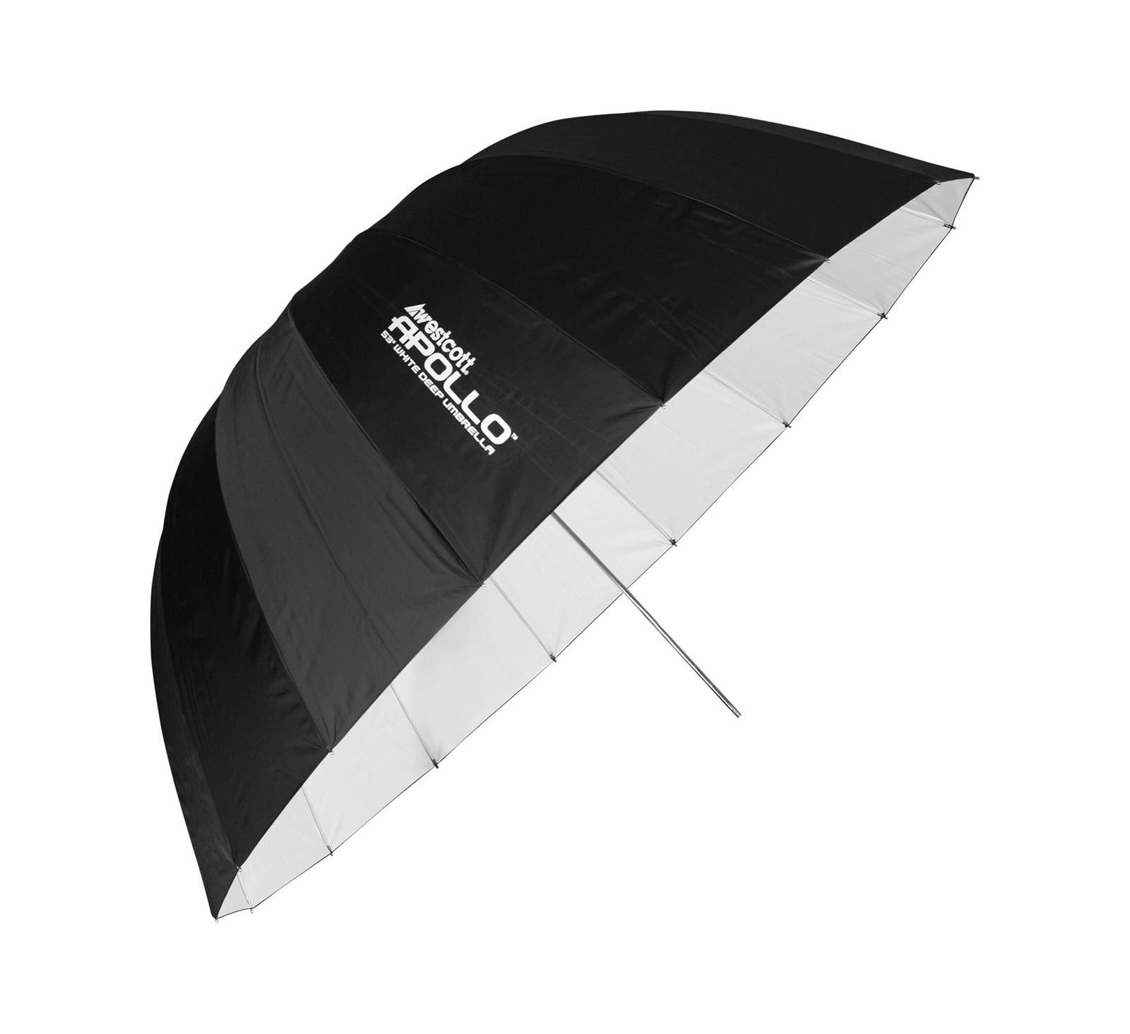 Westcott Apollo Portable Softbox Deep Umbrella with White Interior for Strobes and Speedlites