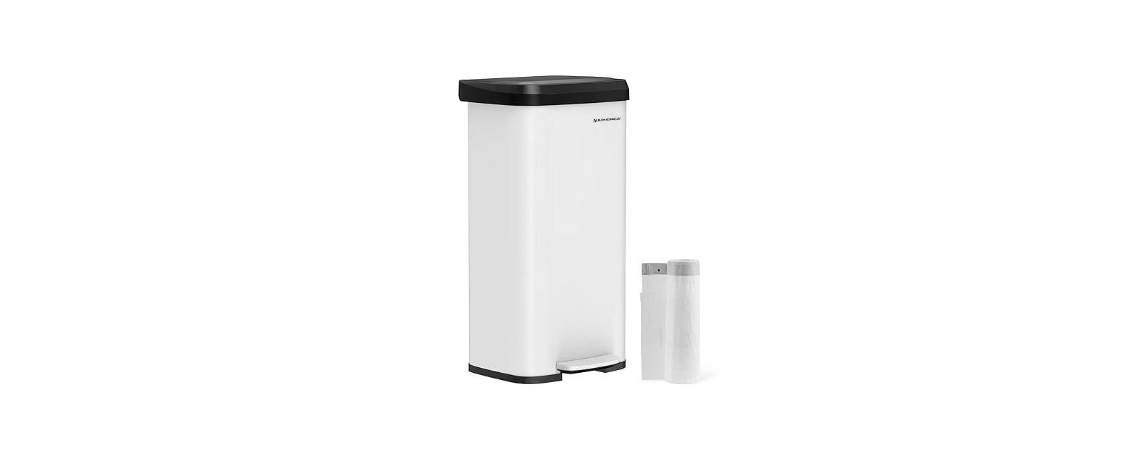 SONGMICS HOME 18-Gallon Stainless Steel Garbage Can
