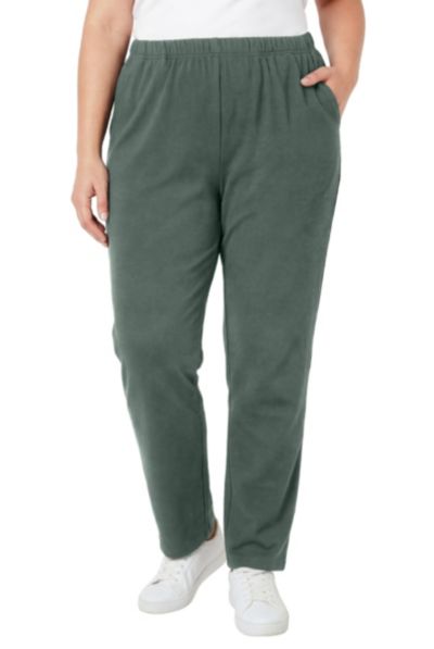 Женские брюки Woman Within Tall 7-Day Knit Straight-Leg Pull-On