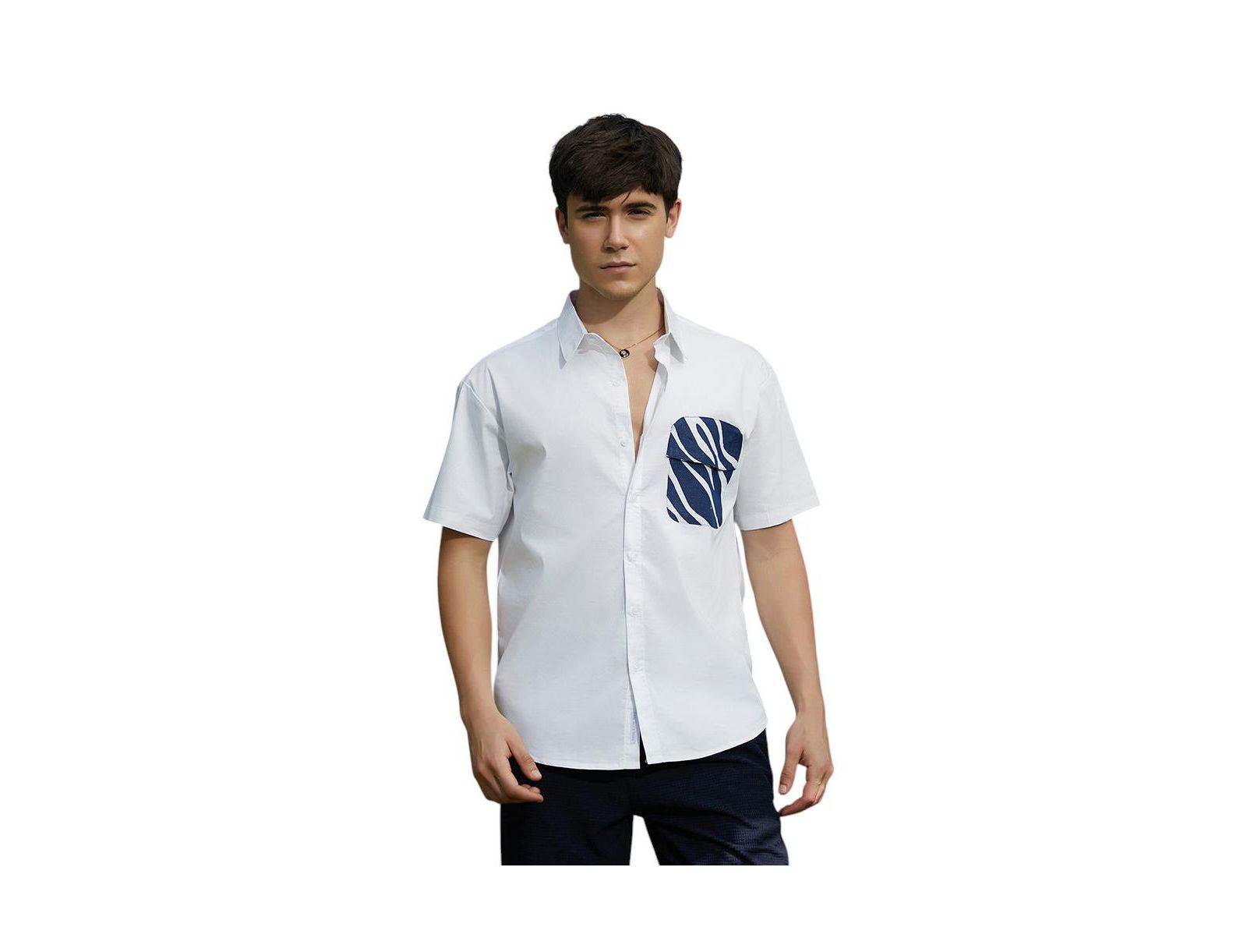 Campus Sutra Men's Zebra-Block Shirt