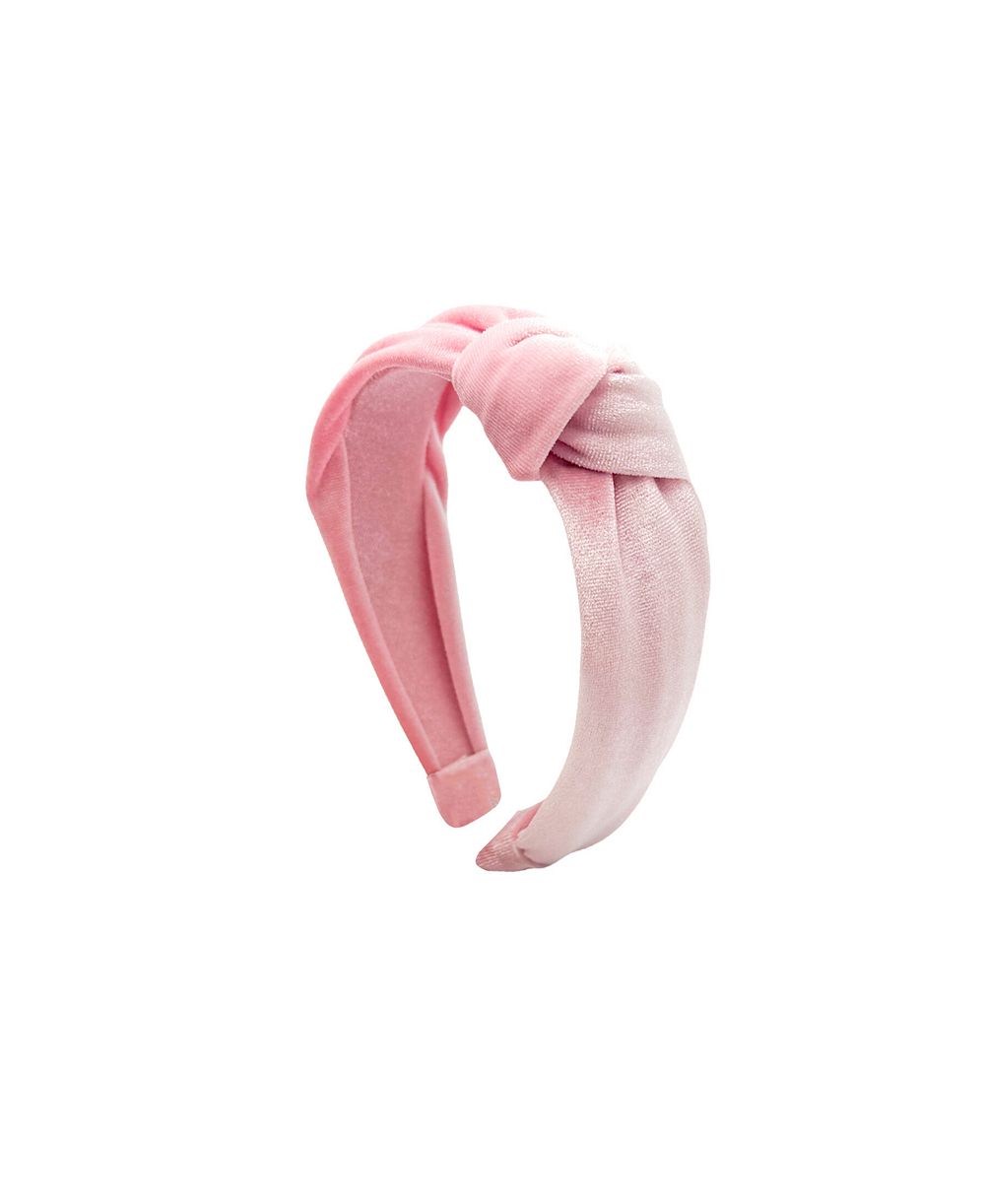 Детской бархатная повязка на голову Bits & Bows Pink Knot