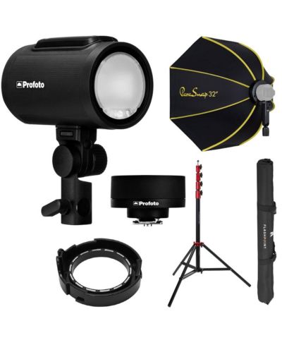 Profoto A2 Flash Head and Connect Tx Kit for Canon, w/9.5' Stand and Softbox