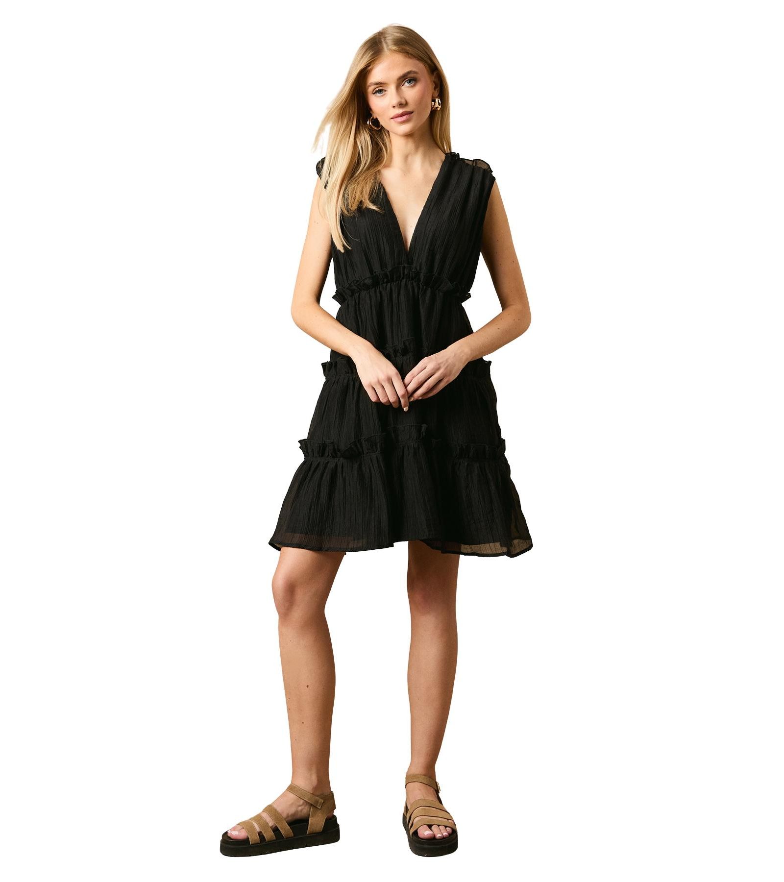 Женское мини-платье Oasis Tiered Detail V-Neck
