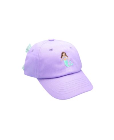 Детская бейсболка Bits & Bows Brunette Mermaid Twill Bow, лавандовая