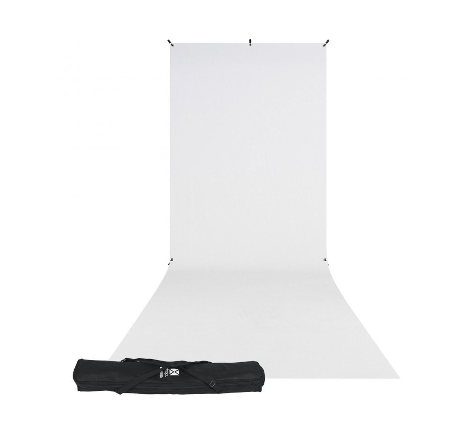 Westcott 5x12' X-Drop Wrinkle-Resistant Backdrop Kit, High-Key White Sweep